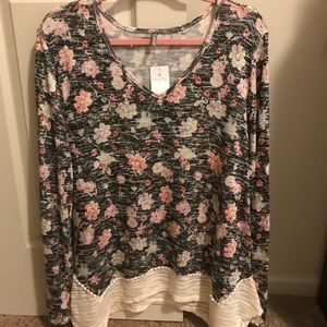 Floral knit top